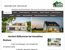 Tablet Screenshot of immobilienneuhaus.de
